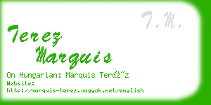 terez marquis business card